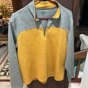 G.H. Bass & Co. Gray Quarter-Zip Pullover Men’s